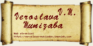 Veroslava Munižaba vizit kartica